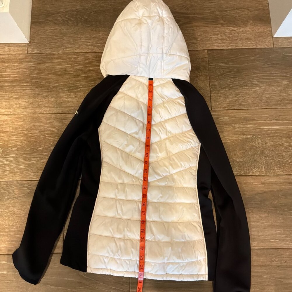Calvin Klein Performance black/white colorblock hooded zip front jacket size S - Picture 5 of 10